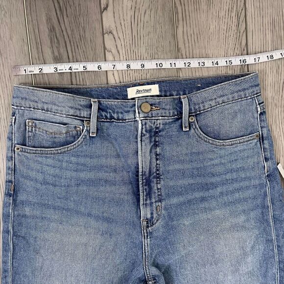 Revtown Women Size 33 Cotton High Rise Straight Leg Denim Ankle Jeans Casual - Picture 16 of 16